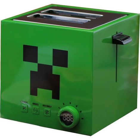 Toaster ukonic Minecraft Creeper grün 22x21x20 cm