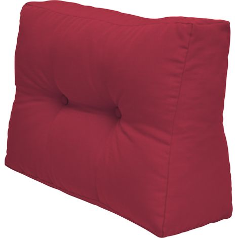 Beautissu – Coussin palette latéral 60x40cm – Housse quadrillée 160g/m² – Rembourrage en flocons pour confort – Pour palettes Euro