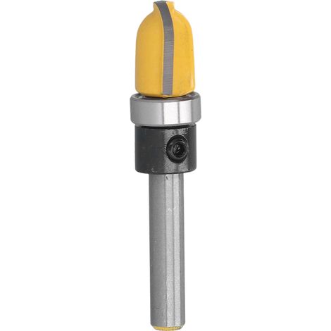 Fraise à bec rond pour moules à carottes, bols et plateaux, gabarits de sculpture pour plats, fraise à découper avec roulement, queue de 6,35 mm (1/4 po) ou 12,7 mm (1/2 po).