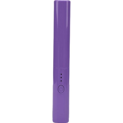 Peigne lisseur chauffant en céramique, 3 niveaux de réglage, électrique et sans fil, violet (1/5)