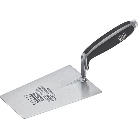 Ragni R165BTSG Carbon Steel Bucket Trowel With Tapered Blade 6.5 Inch