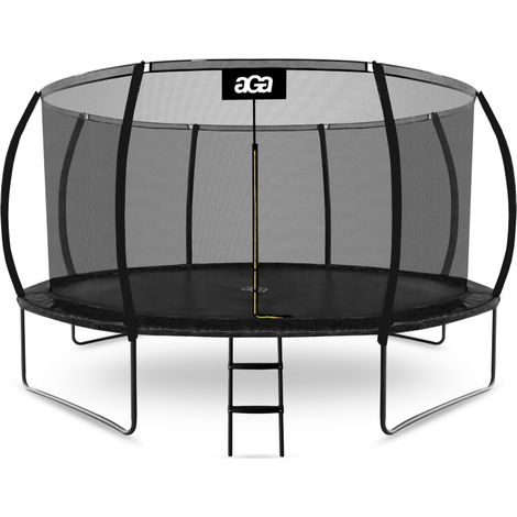 Aga SPORT EXCLUSIVE Trampoline 430 cm Noir + filet de protection + échelle