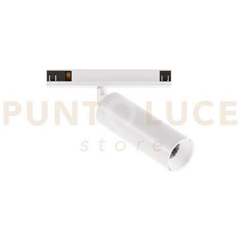 GFA1800 SPOT PER SISTEMA BINARIO 48V ORIENTABILE LED 3000K 550LM 8W CRI90 BIANCO SATINATO