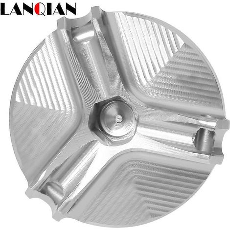 Aplicable a DUCATI HYPERMOTARD 1100 MONSTER 1100 EVO MULTISTRADA 1000/1100S STREETFIGHTER 1098 S/840 Tapa del tapón de llenado de aceite del motor (Plata) (1/5)