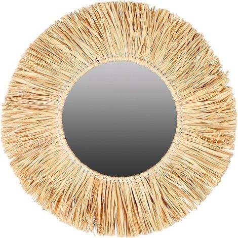 Miroir franges raphia D46 (1/3)