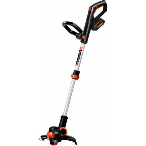 Worx – Coupe-bordures sans fil 20V 30cm – Batterie lithium 2Ah incluse – Système Command Feed pour fil automatique – Tête inclinable 90°