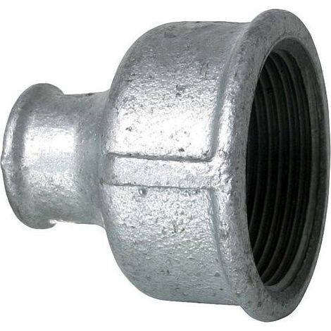 Raccord en fonte malleable galva Nr.240 manchon de reduction diam. 3/8" x 1/4" (1/3)