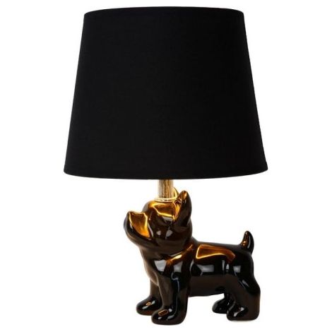 Lampada da tavolo Lucide Sir Winston nera E14 40W IP20