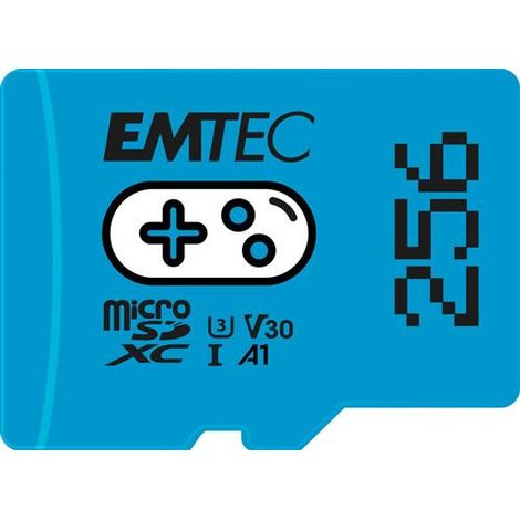 MicroSDXC 256GB Gaming Blue EMTEC