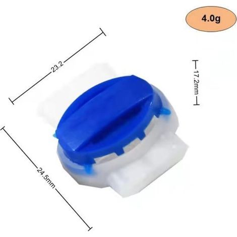 Confezione da 20 connettori per cavi riempiti di resina per robot tagliaerba (2,3 cm x 2,4 cm x 1,7 cm) (1/4)