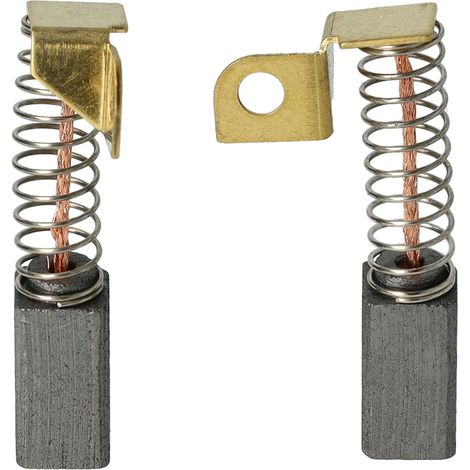 vhbw spazzola in carbone 12,2 x 6,3 x 6,3mm sostituisce Flex 879058, 364266, 869734 per utensile elettrico, smerigliatrice a collo lungo + molla