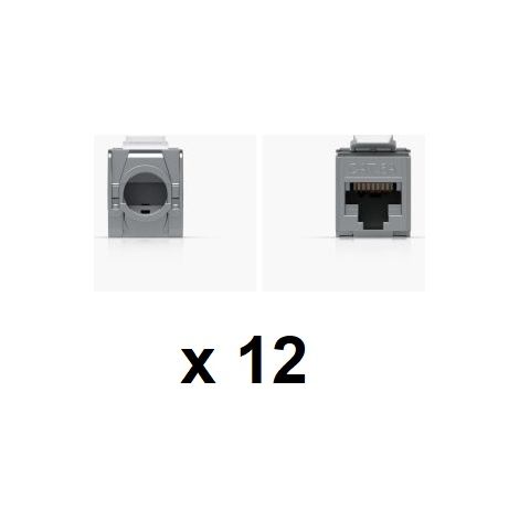 Ubiquiti Cat6A Keystone Jack • 12er Pack • UACC-Keystone-Jack-C6A