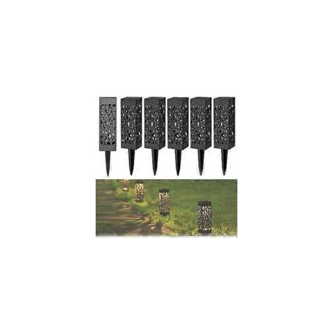 Solarbetriebene Gartenleuchten, wasserdichte Bodenleuchten für den Außenbereich, dekorative kabellose LED-Gartenleuchten für Terrassen und Wege, konform mit dem Crezuo-Gesetz