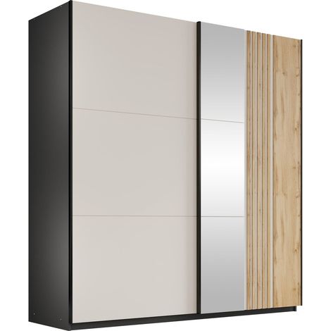 Armario Honolulu 267 , 215x203x65cm, Puertas de armario: Correderas, Número de estantes: 0