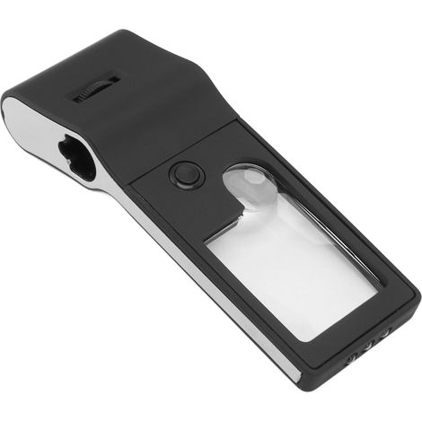 Loupe éclairante LED 3X 10X 55X Loupe asphérique portable à haute luminosité avec détection UV (1/5)