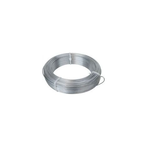 Fil de tension en acier galvanisé pour grillage ou - 50 m x 2.4mm Ø - Gris - Linxor (1/4)