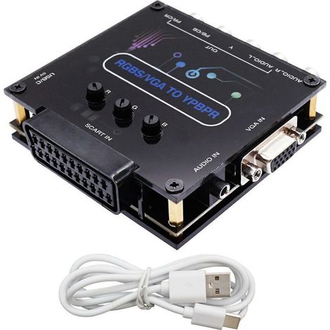 RGBS VGA SCART zu YPbPR Komponentenkonverter für Retro-Spielkonsolen