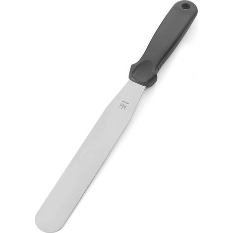 Silikomart  Spatola Liscia in Acciaio Inox con Manico in Plastica, Ideale per Dolci e Creme, Misure 33 cm, Made in Japan (1/2)