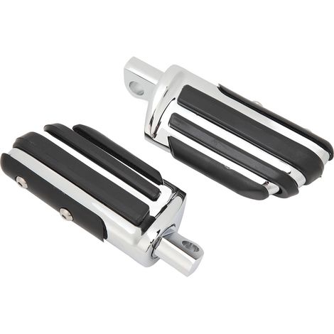 Repose-pieds moto 2 pièces, patins latéraux gauche droite rotatifs, supports robustes pour homme, fixation mâle pour longue route (1/5)
