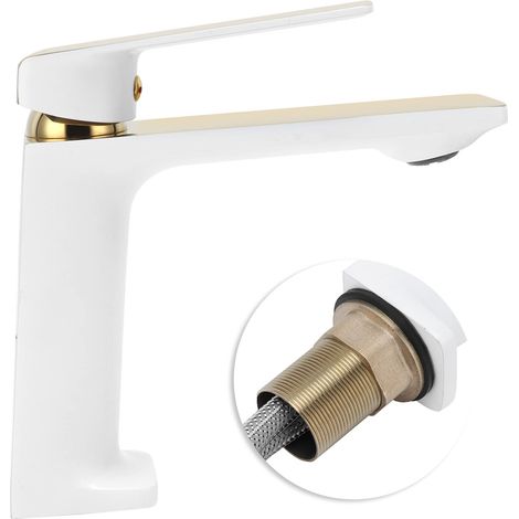 Miscelatore per acqua calda e fredda, accessorio per bagno con beccuccio singolo (G3/8).