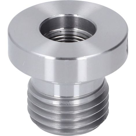 Adaptateur de broche pour tour à bois en acier inoxydable, mâle 8 TPI 33 mm x 8 TPI, femelle 20 mm x 8 TPI. (1/5)