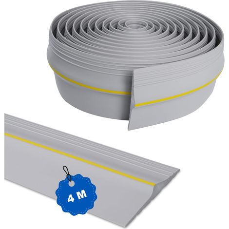 1 Joint d'étanchéité pour seuil de porte de garage, 4M, caoutchouc flexible, étanche à la pluie, isolation thermique, pour garage résidentiel (1/5)