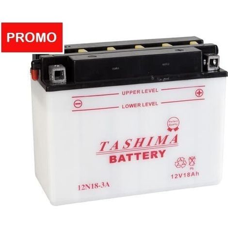 Batteria al Piombo Tashima 12V, 18A. L: 206, P: 91, H: 164mm, + a Destra Per Tagliabordo Autoportante. (consegnato)