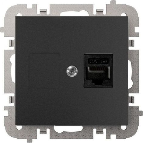 Santra 1x Computerbuchse RJ45 ohne Rahmen, Unterputz, schwarz 4148-19