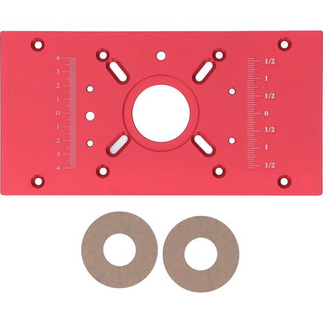 Plaque d'insertion de Table de routeur, système de levage en alliage d'aluminium, accessoire de planche de Base pour le travail du bois rouge