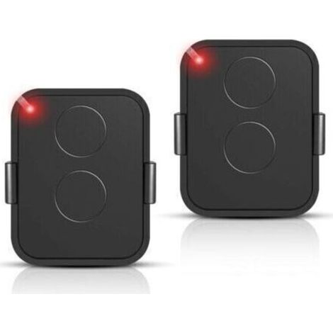 Lot de 2 Télécommande Compatible Nice Era ONE2/ON2E/ON4E/ON1E,433,92 MHz Télécommande Porte de Garage,Rolling Code,2 Canaux(Noir) (1/4)