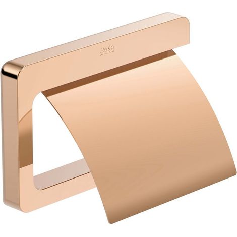 Porte-rouleau TEMPO avec couvercle - ROCA Couleur : Rose gold