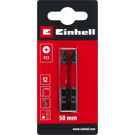 Schraubbit Einhell pz2 s2 50 mm 2er Pack aus Stahl