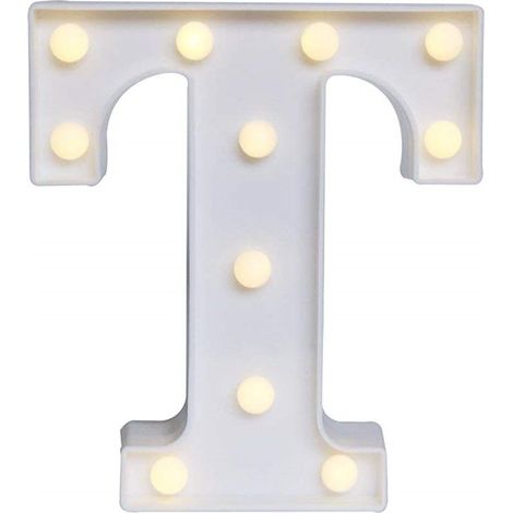 Lettres et chiffres lumineux LED, symbole esperluette et cœur, pour décoration de mariage, maison, fête ou bar. (1/4)