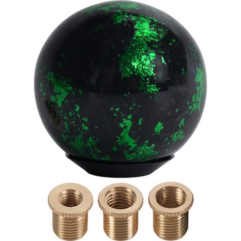 Pommeau de levier de vitesse en fibre de carbone forgée pour la personnalisation automobile - Vert (1/4)