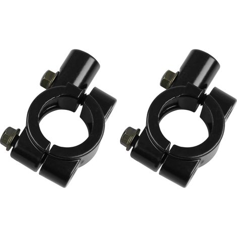Soporte universal para manillar, soporte para espejo, M8, aluminio, 2 x 7/8" (22 mm) para Kawasaki, Suzuki, ATV, cuatriciclo, motocross, scooter