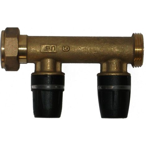 Collecteur TECElogo Laiton - Écrou Tournant - Col. MF 3/4" - Diamètre 20 - 1 sortie