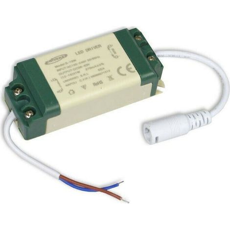TrAdE Shop Traesio - Driver Alimentatore Led Trasformatore 3 7 12 18 24 W Stabilizzato Corrente Faro -  18 Watt