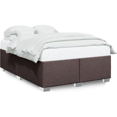 Maison Exclusive - Bettgestell ohne Matratze Dunkelbraun 140x200