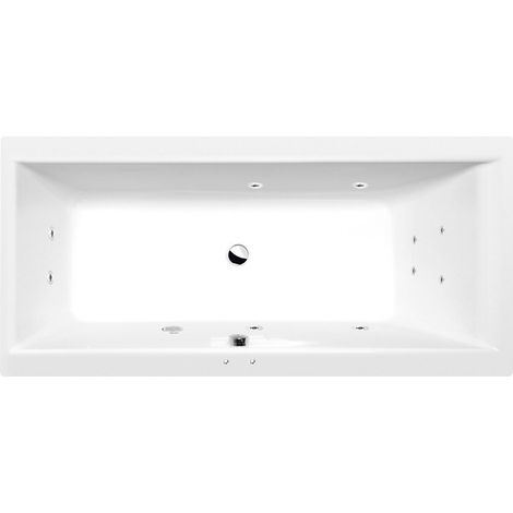 CLEO Baignoire balnéo, 160x70x48cm, Active Hydro, chrome (1/2)
