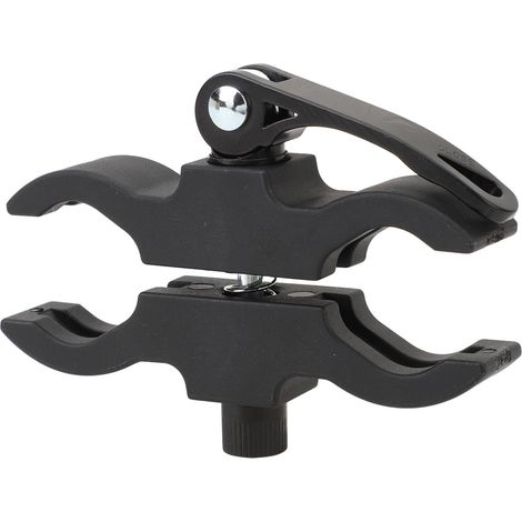 Ortviai Support de phare avant pour vélo de montagne – Pince réglable en aluminium et plastique, largeur 25-35 mm