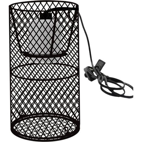 Wärmelampe für Reptilien, Schutzkorb, E27-Lampenschutz, Lampenschutzgitter, Lampenschutzgitter für Terrarien, Korb (1/4)