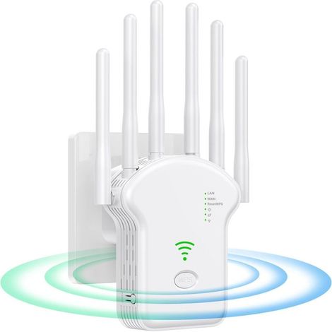 Répéteur WiFi Puissant 1200Mbps - Amplificateur 5GHz & 2.4GHz, Compatible avec Toutes Box Internet (1/5)