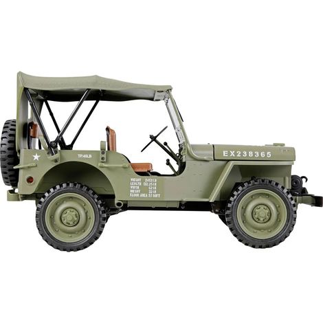 [NEUWERTIG] B-Ware Amewi Rc Modellauto Crawler Geländewagen Jeep Willys Mb Elektro Allrad 4 Wd Grün