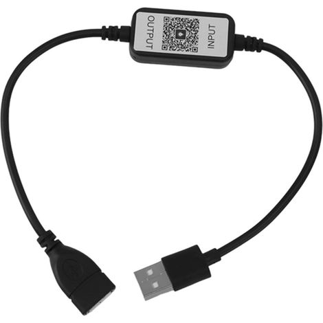Variateur Bluetooth USB IP44 intelligent pour ruban LED monochrome, contrôleur sans fil 433 Hz, noir (1/5)