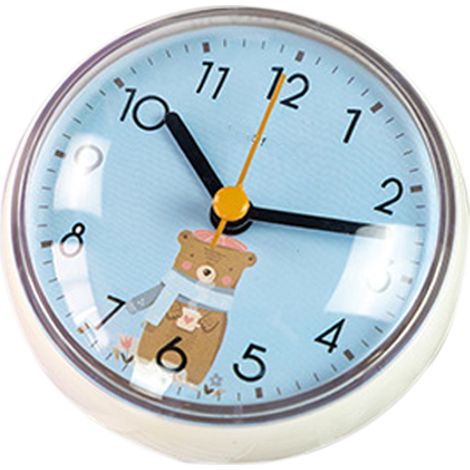 Horloge Murale à Ventouse - Horloge Étanche pour Salle de Bain et Cuisine - Mouvement Silencieux - Fixation sur Surface Lisse - 1 Pièce (1/5)