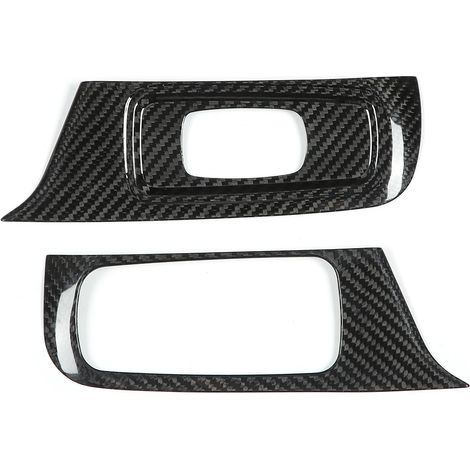 2x panneaux en fibre de carbone réelle pour interrupteur de vitre Porsche 911 718 16-19 (1/5)