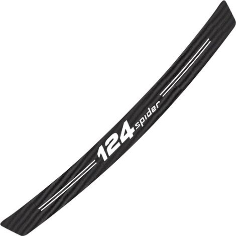 (Noir et rouge - Pour 124SPIDER) Autocollant de voiture compatible avec Fiat UNO TIPO ABARTH 124SPIDER ALBEA CRONOS STILO MOBI SEDICI Accessoires auto Autocollant de protection de coffre en fibre de c (1/5)