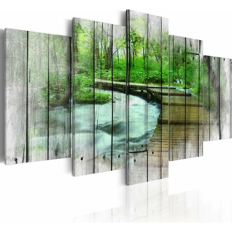Tableau forêt de secrets - 200 x 100 cm (1/4)