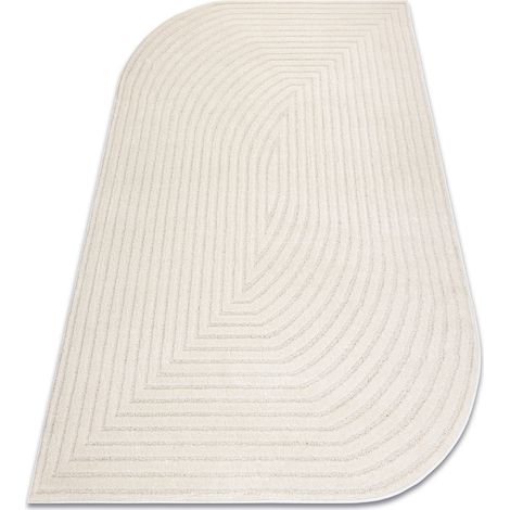 Tappeto DUNE 8051 SHAPE crema – Geometrico, linee, struttura, forma irregolare beige 160x220 cm