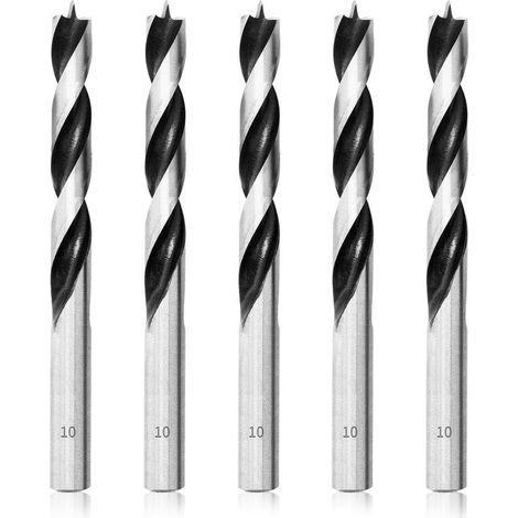 Holzbohrer Holzschlangenbohrer Brad Point 10mm 5Pcs 10mm x 5 PCS (1/5)